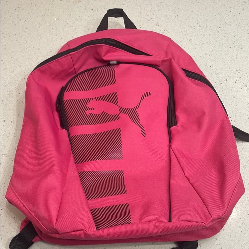 Puma Pink Backpack with Sporty Design